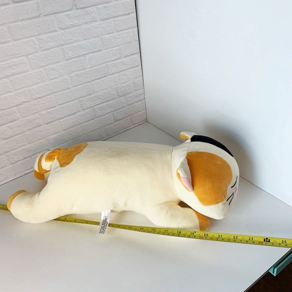 Unibingo Calico Cat Plush Pillow Kitten Stuffed Animal Soft 20" Laying Down - Picture 9 of 9